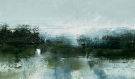 Original art for sale at UGallery.com | Quiet Beauty in Nature by Ronda Waiksnis | $750 | oil painting | 22' h x 30' w | thumbnail 4