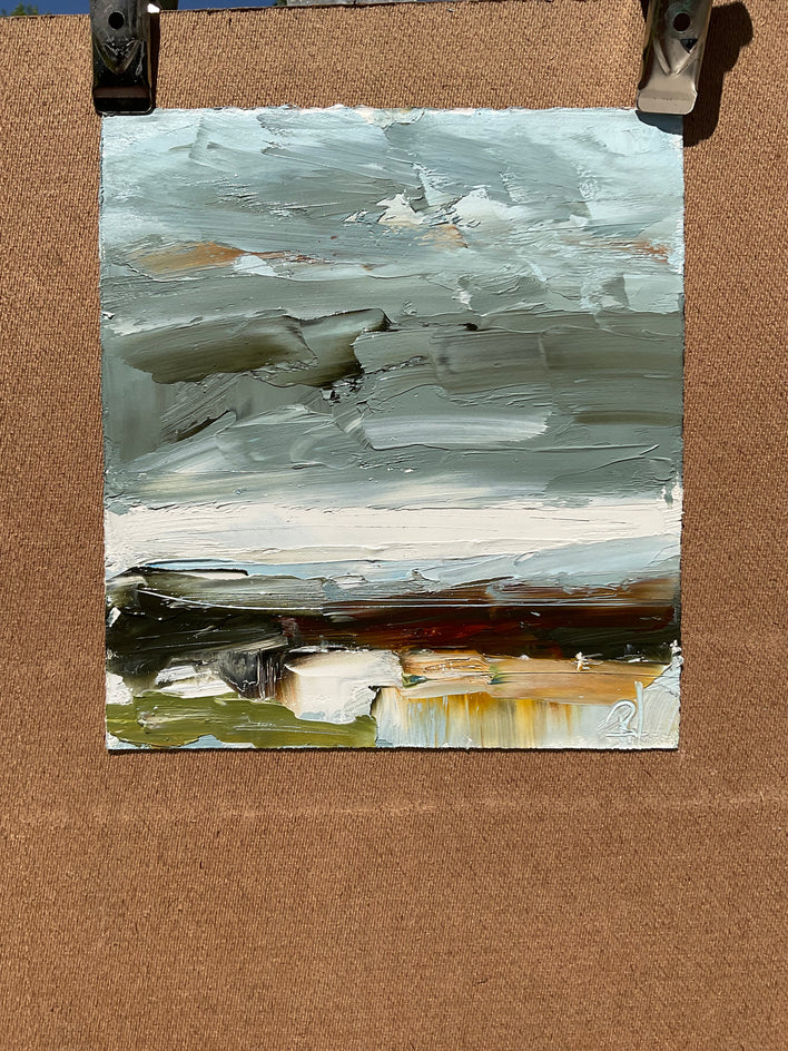 Saltwater Silence, II by Ronda Waiksnis |  Context View of Artwork 