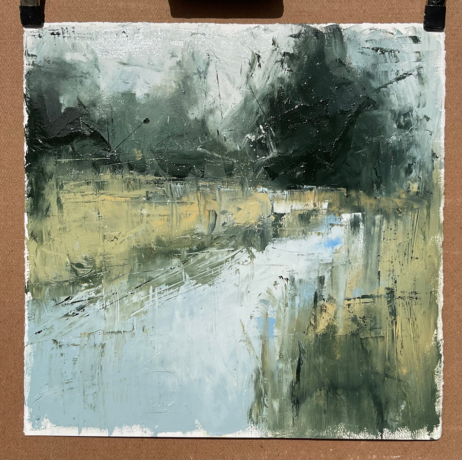 Silent Morning by Ronda Waiksnis |  Context View of Artwork 