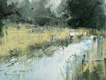 Original art for sale at UGallery.com | Silent Morning by Ronda Waiksnis | $725 | oil painting | 22' h x 22' w | thumbnail 4