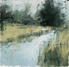 Original art for sale at UGallery.com | Silent Morning by Ronda Waiksnis | $725 | oil painting | 22' h x 22' w