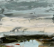 Original art for sale at UGallery.com | Tide of Quiet by Ronda Waiksnis | $325 | oil painting | 11' h x 10' w | thumbnail 4