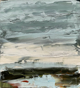 oil painting by Ronda Waiksnis titled Tide of Quiet