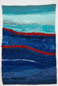 fiber artwork by Rowen Schussheim-Anderson titled Color Field