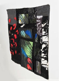 fiber artwork by Rowen Schussheim-Anderson titled Flutterby