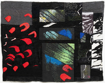 fiber artwork by Rowen Schussheim-Anderson titled Flutterby