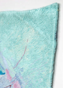fiber artwork by Rowen Schussheim-Anderson titled Hues on the Edge
