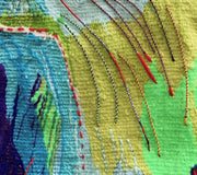 Original art for sale at UGallery.com | Light Reflections by Rowen Schussheim-Anderson | $900 | fiber artwork | 21' h x 14' w | thumbnail 4