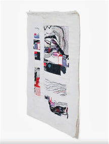 fiber artwork by Rowen Schussheim-Anderson titled Organic Meanderings
