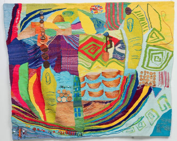 fiber artwork by Rowen Schussheim-Anderson titled Thursday Market