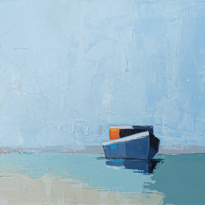 Resting Waters and Boat by Ruth LaGue | Artwork Main Image