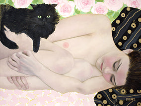 Original art for sale at UGallery.com | Alcmene with Galanthis by Ryan Pickart | $3,100 | oil painting | 17.5' h x 23.25' w