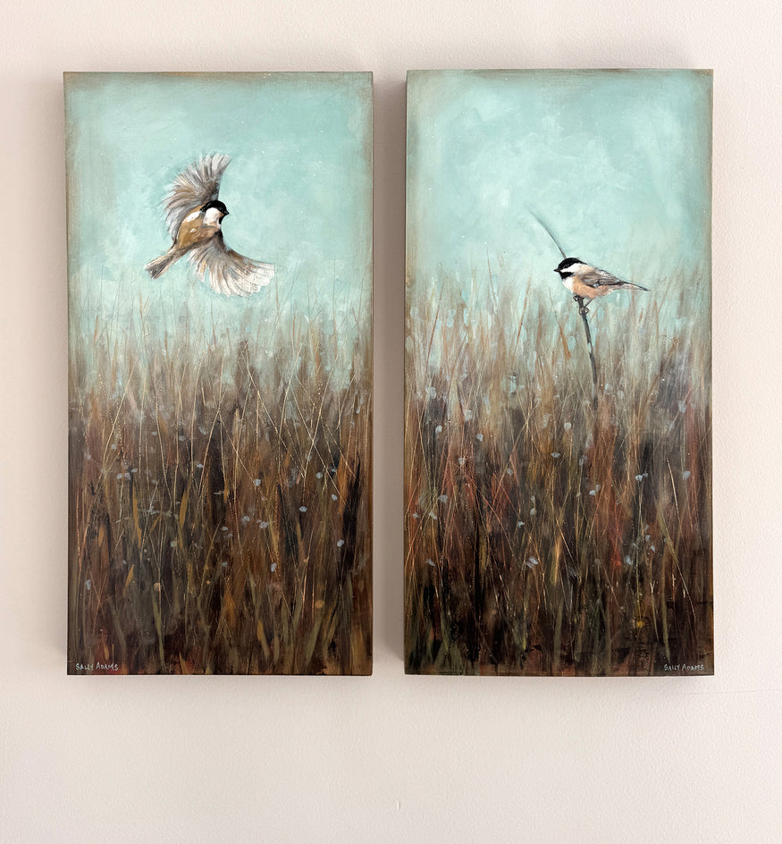 Chickadee Haven by Sally Adams |  Context View of Artwork 