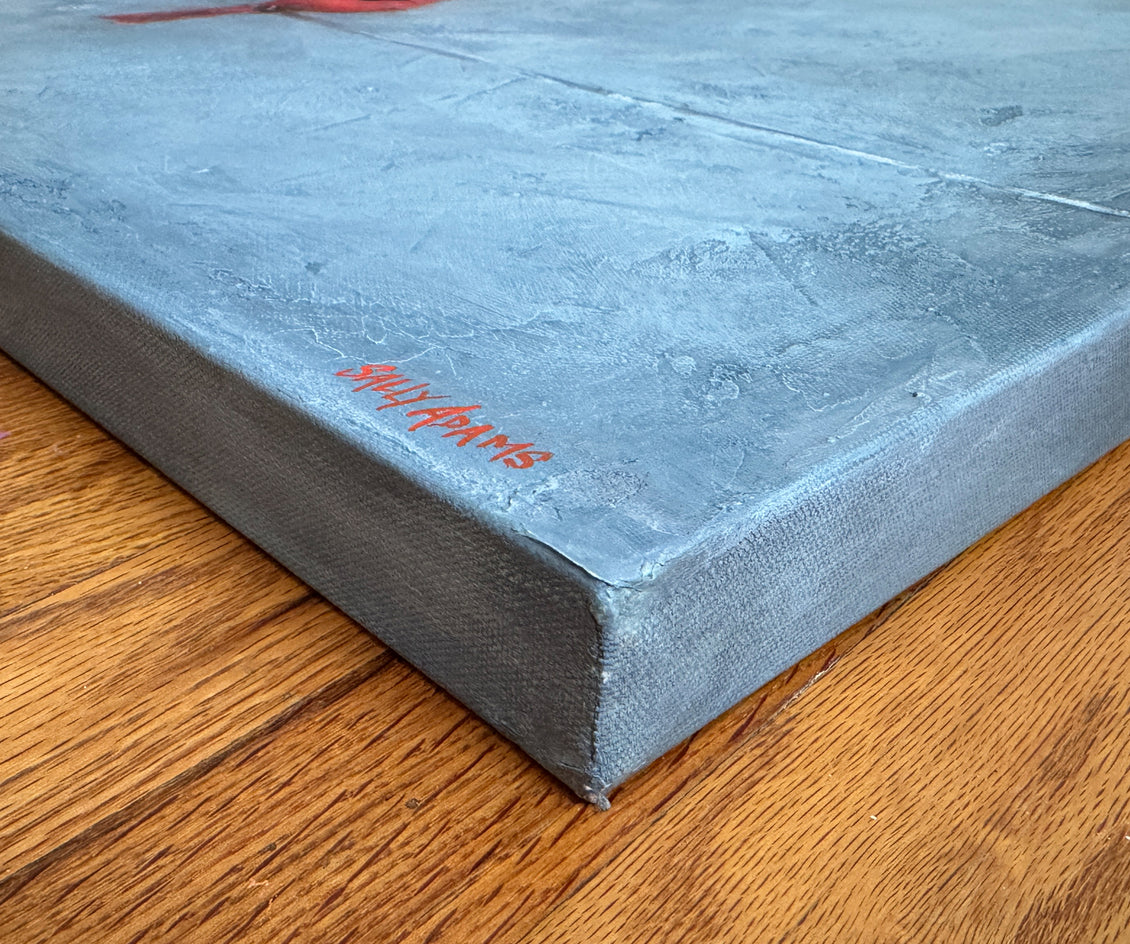 Mystic Traveler by Sally Adams |  Side View of Artwork 