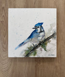 Original art for sale at UGallery.com | Breezy Blue by Sally Adams | $400 | watercolor painting | 8' h x 8' w | thumbnail 3