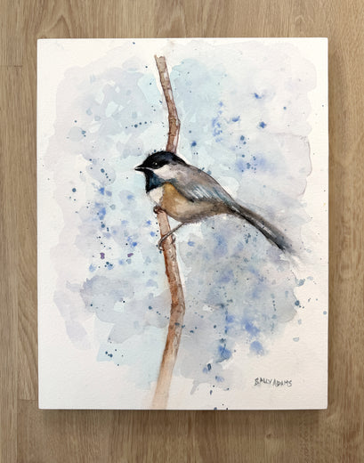 Chilly Chickadee by Sally Adams |  Context View of Artwork 