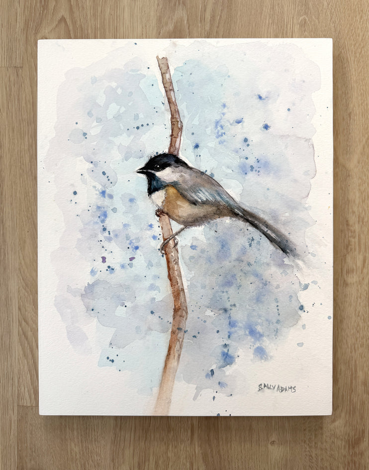 Chilly Chickadee by Sally Adams |  Context View of Artwork 