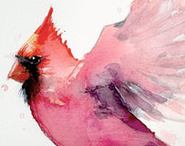 Original art for sale at UGallery.com | Flight by Sally Adams | $400 | watercolor painting | 8' h x 10' w | thumbnail 4