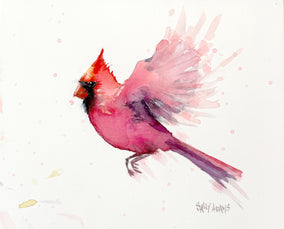 Original art for sale at UGallery.com | Flight by Sally Adams | $400 | watercolor painting | 8' h x 10' w