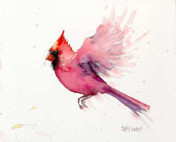 watercolor painting by Sally Adams titled Flight
