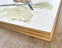 Original art for sale at UGallery.com | Robin by Sally Adams | $400 | watercolor painting | 10' h x 10' w | thumbnail 2