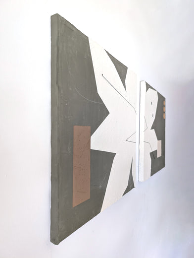 Aster by Sally Morris Clark |  Side View of Artwork 