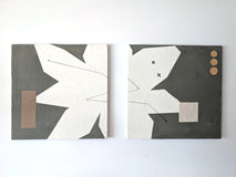 Original art for sale at UGallery.com | Aster by Sally Morris Clark | $3,175 | mixed media artwork | 18' h x 38' w | thumbnail 3