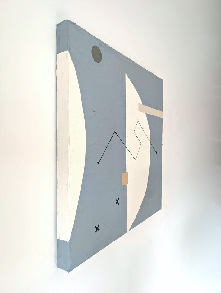 Luna by Sally Morris Clark |  Side View of Artwork 