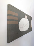 Original art for sale at UGallery.com | Pierre by Sally Morris Clark | $3,975 | mixed media artwork | 20' h x 40' w | thumbnail 2