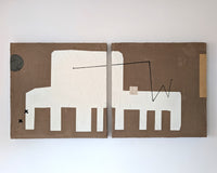 Original art for sale at UGallery.com | Tako by Sally Morris Clark | $3,975 | mixed media artwork | 20' h x 40' w | thumbnail 3