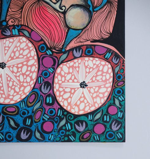 Spring Cat by Sara Rodighiero |  Side View of Artwork 