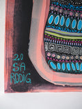 Original art for sale at UGallery.com | 3 Generations by Sara Rodighiero | $850 | mixed media artwork | 16.5' h x 11.7' w | thumbnail 2