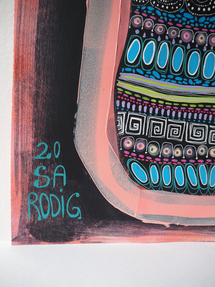 3 Generations by Sara Rodighiero |  Side View of Artwork 