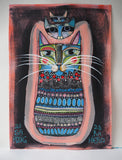 Original art for sale at UGallery.com | 3 Generations by Sara Rodighiero | $850 | mixed media artwork | 16.5' h x 11.7' w | thumbnail 3