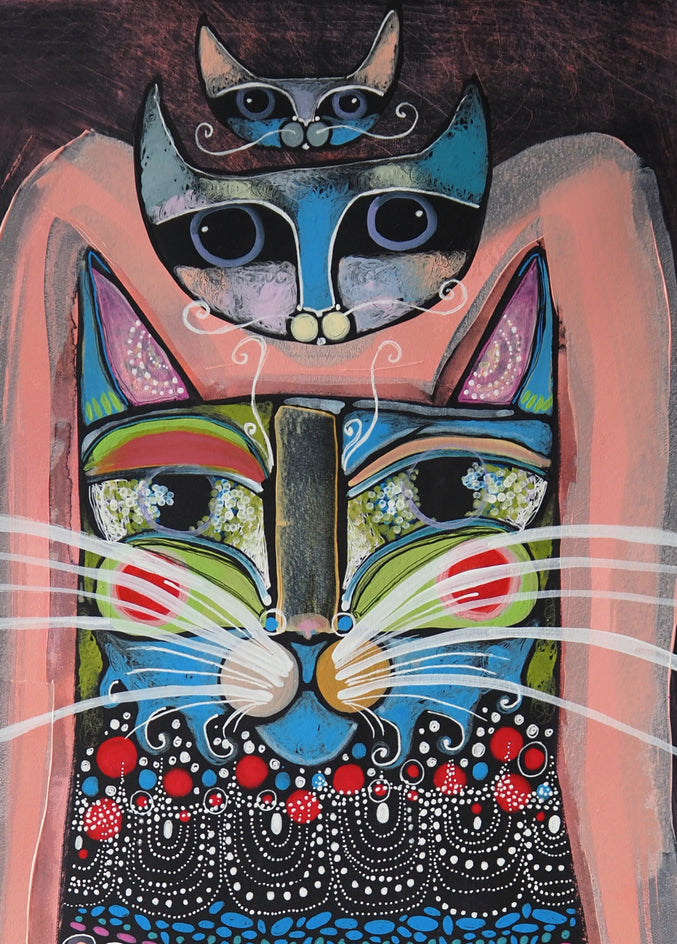 3 Generations by Sara Rodighiero |  Closeup View of Artwork 