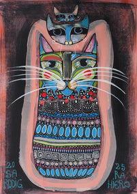 mixed media artwork by Sara Rodighiero titled 3 Generations