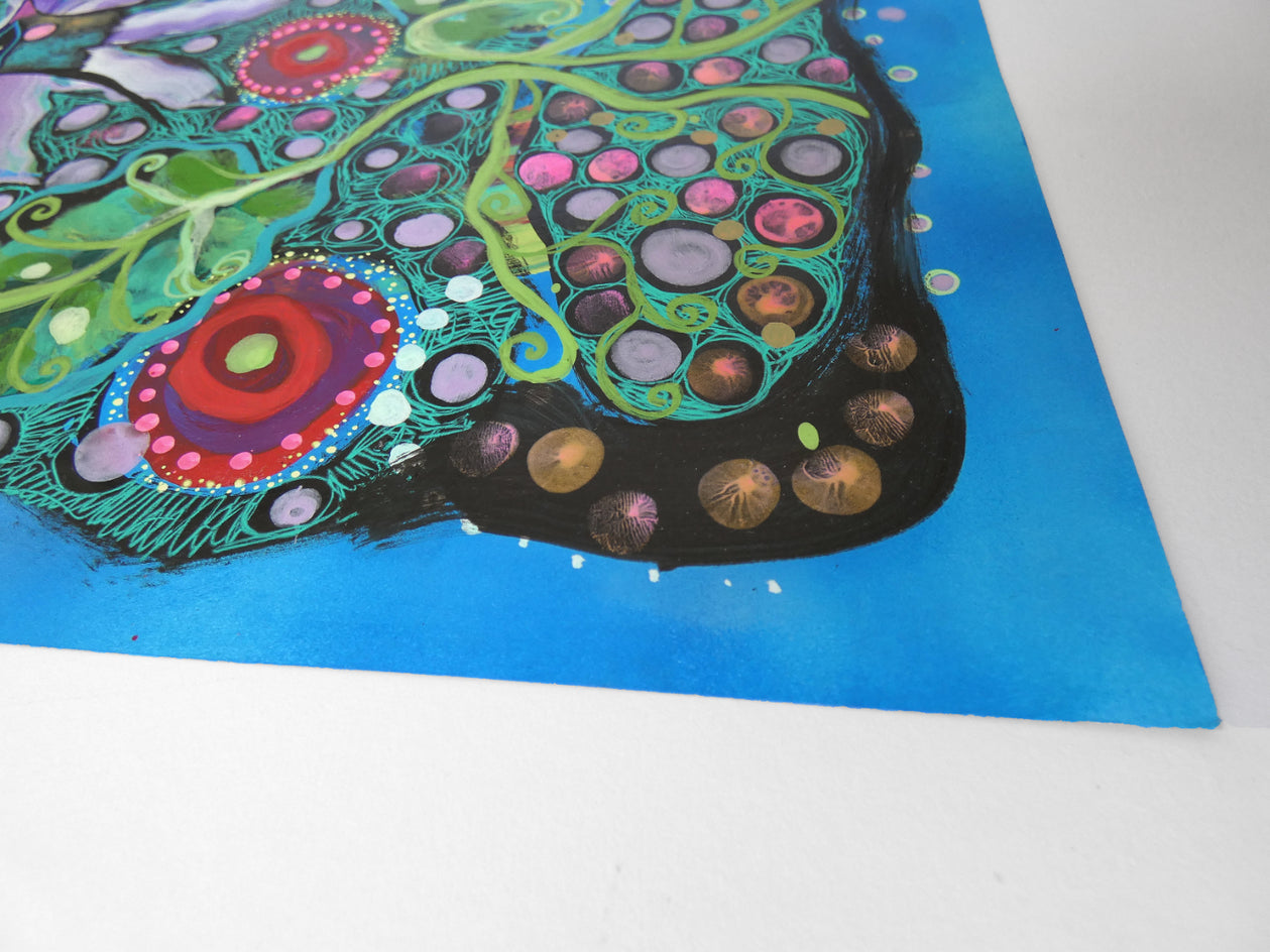 Become One by Sara Rodighiero |  Side View of Artwork 