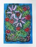 Original art for sale at UGallery.com | Become One by Sara Rodighiero | $825 | mixed media artwork | 16.5' h x 11.7' w | thumbnail 3