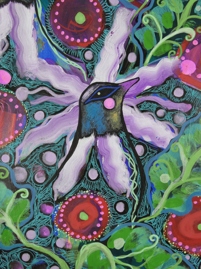 Become One by Sara Rodighiero |  Closeup View of Artwork 