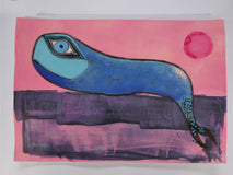 Original art for sale at UGallery.com | Believe in Magic by Sara Rodighiero | $625 | mixed media artwork | 11' h x 16.5' w | thumbnail 3