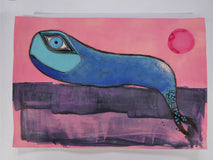 Original art for sale at UGallery.com | Believe in Magic by Sara Rodighiero | $625 | mixed media artwork | 11' h x 16.5' w | thumbnail 3