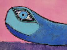 Original art for sale at UGallery.com | Believe in Magic by Sara Rodighiero | $625 | mixed media artwork | 11' h x 16.5' w | thumbnail 4