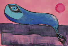 Original art for sale at UGallery.com | Believe in Magic by Sara Rodighiero | $625 | mixed media artwork | 11' h x 16.5' w | thumbnail 1