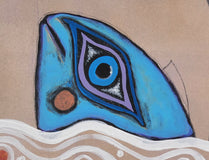 Original art for sale at UGallery.com | Between Day and Night by Sara Rodighiero | $500 | mixed media artwork | 8' h x 11.6' w | thumbnail 4