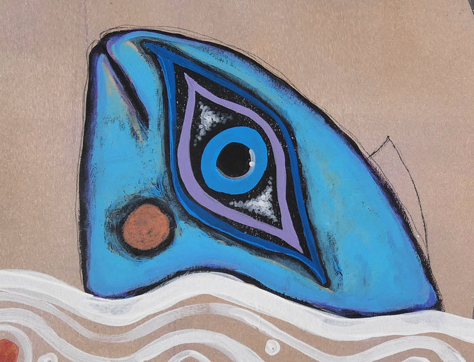 Between Day and Night by Sara Rodighiero |   Closeup View of Artwork 