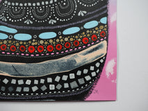 Original art for sale at UGallery.com | Cat King - October '25 N.1 by Sara Rodighiero | $575 | acrylic painting | 11.7' h x 7.1' w | thumbnail 2