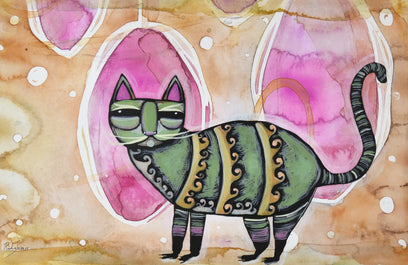 Cat on the Moon by Sara Rodighiero | Artwork Main Image