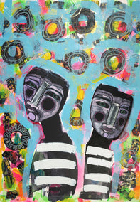 mixed media artwork by Sara Rodighiero titled Dreamless Sleep