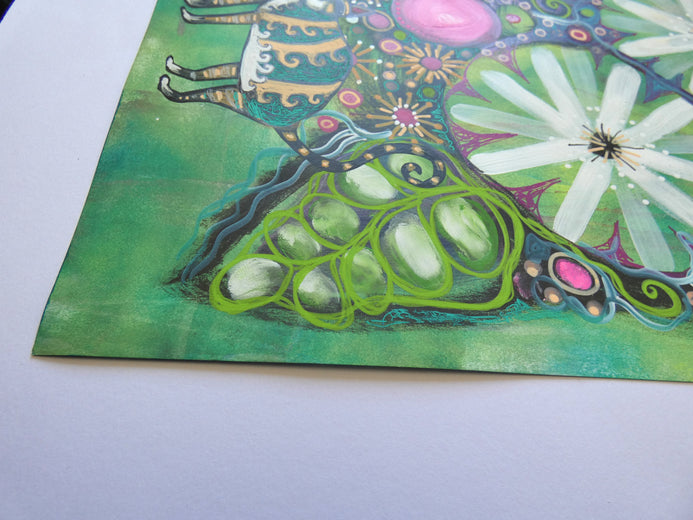 Garden Adventures by Sara Rodighiero |  Side View of Artwork 
