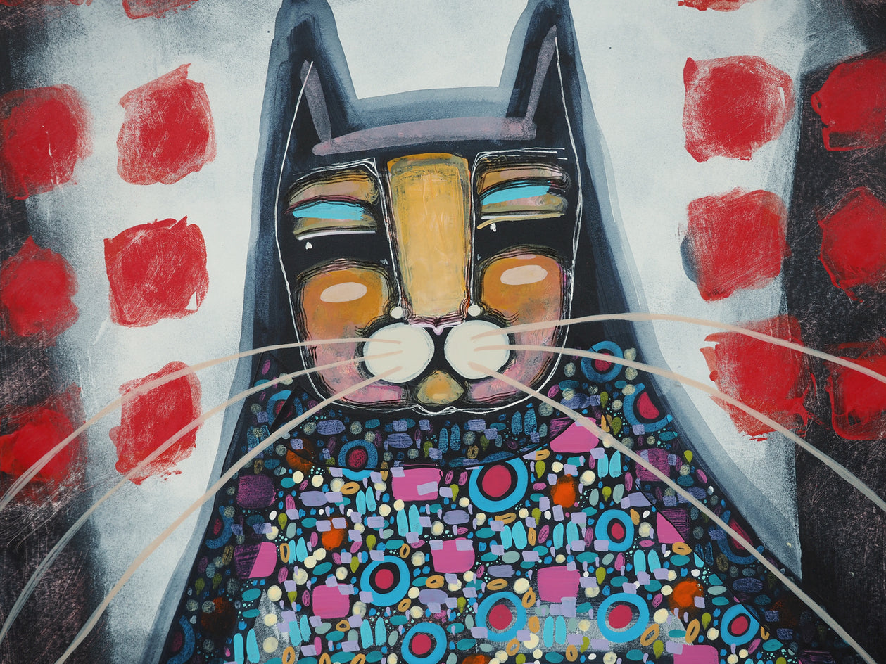 Gatto N.1 / 2025 by Sara Rodighiero |  Closeup View of Artwork 